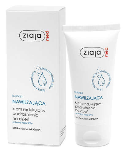Ziaja MED Kuracja nawilżająca Krem redukujący podrażnienia na dzień 50ml