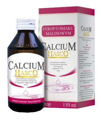 Hasco-Lek HASCO CALCIUM Syrop o smaku malinowym - 150 ml