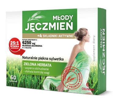 Colfarm Młody jęczmień 250mg 60 szt.