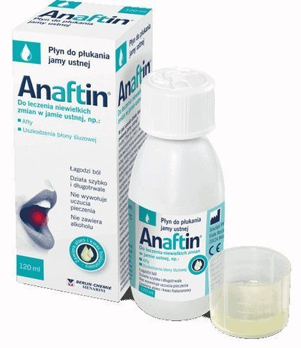 BERLIN CHEMIE AG Niemcy ANAFTIN Płyn do płukania jamy ustnej 120 ml 9075034