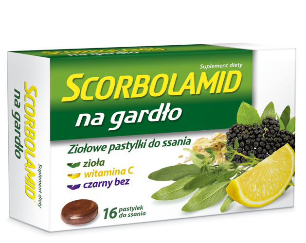 Polpharma SCORBOLAMID NA GARDŁO 16 past