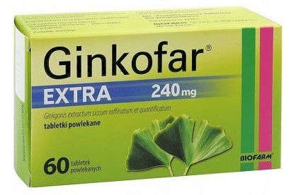 BIOFARM SP.Z O.O. Ginkofar Extra 60 Tabletek