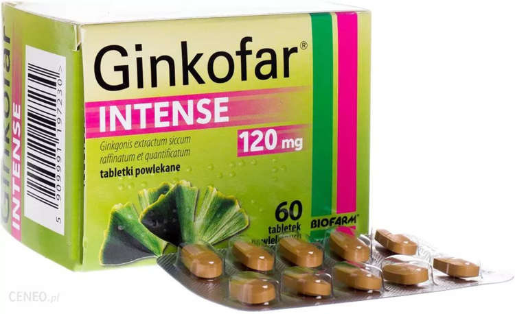 BIOFARM SP.Z O.O. Ginkofar Intense 60 Tabletek