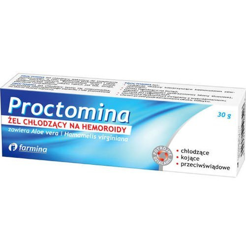 Farmina SP. Z O.O. Proctomina żel chłodzący na hemoroidy 30 g 9081682