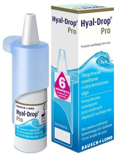 BAUSCH HEALTH Hyal-Drop Pro krople do oczu 10 ml |  OD 199 PLN!