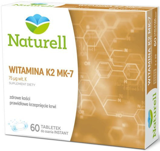 Naturell USP ZDROWIE Witamina K2 MK-7 x 60 tabl do ssania INSTANT |  OD 149 PLN!