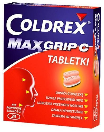 Opinie o GlaxoSmithKline Coldrex maxGrip + wit C 24 szt.