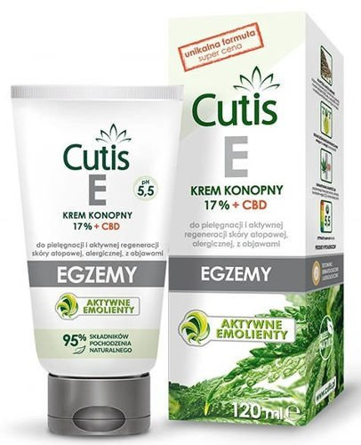 DERMAPROFIL CUTIS E Krem konopny egzema + CBD 120 ml 7075717