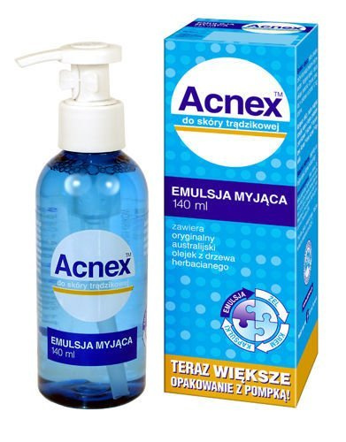 Acnex Emulsja myjąca z olejkiem z drzewa herbacianego 140ml Farmina