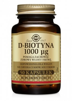 Solgar D-biotyna 1000 mcg 50 kapsułek