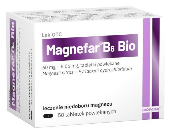 Biofarm Sp. z o.o. Magnefar B6 BIO 50 tabl. 3620546