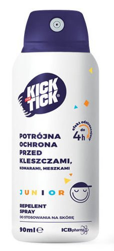 Icb Poland PHARMA SP J KICK THE TICK Junior repelent w sprayu przeciw kleszczom komarom i meszkom 90 ml 3425021