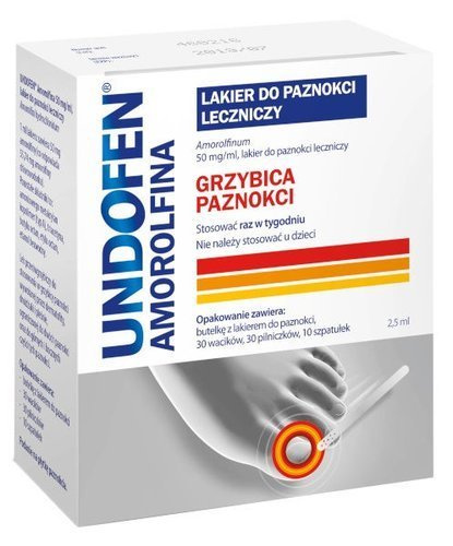 OMEGA PHARMA Undofen Amorolfina lakier do paznokci leczniczy 2,5ml