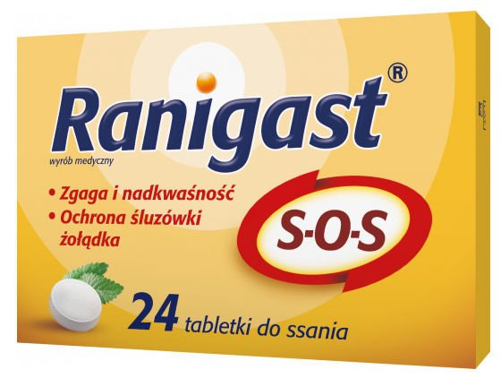 Polpharma Ranigast S.O.S tabletki 24 sztuk 6512012