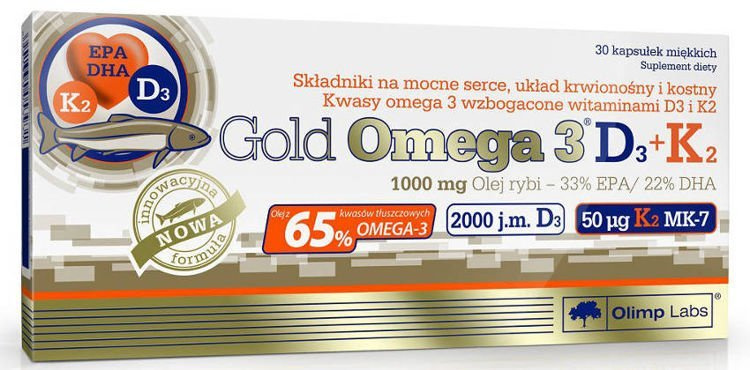 Olimp Gold Omega 3 D3+K2 30Caps (3203341)