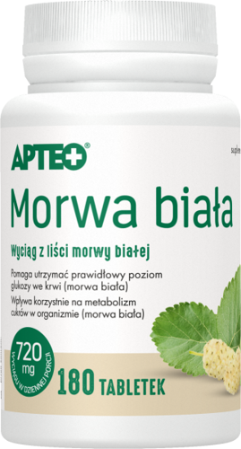 Opinie o Pharma Morwa biała Apteo 180 tabletek 8968901
