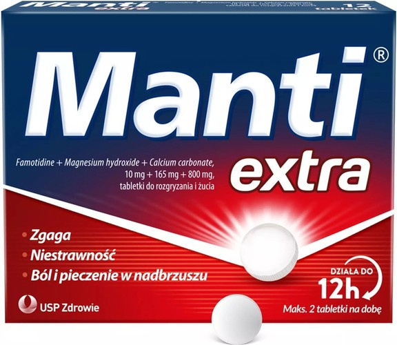 US Pharmacia Sp z o.o Manti Extra 12 tabletek