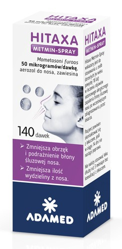 Hitaxa Metmin-Spray 50 mikrogramów/dawkę aerozol do nosa 140 dawek