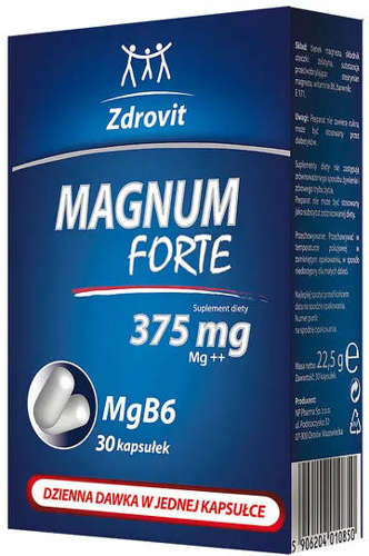 NATUR PRODUK Zdrovit magnum forte 375 mg x 30 kaps