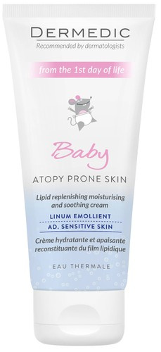 Dermedic EMOLIENT LINUM Baby Nawilżająco-kojący krem uzupełniający lipidy skóry