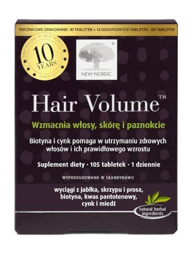 NEW NORDIC HEALTHBRANDS POLSKA SP. Z O.O. Hair Volume 105 tabletek 3770021