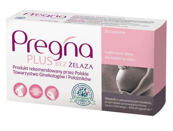 Verco Pregna Plus bez żelaza dla kobiet w ciąży 30 kapsułek 3749241