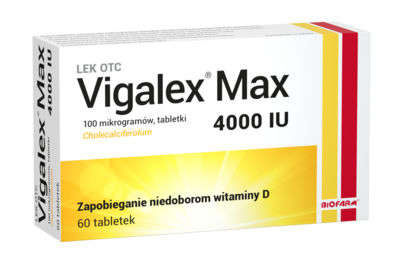 Biofarm Sp. z o.o. Vigalex MAX 4000 IU 60 tabletek 3697345