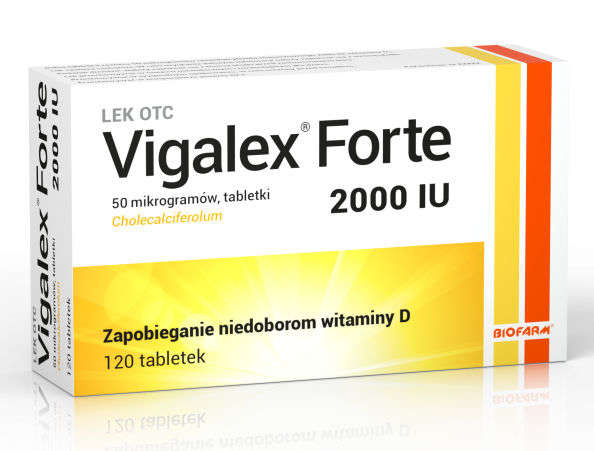 Biofarm Sp. z o.o. Vigalex FORTE 2000 IU 120 tabletek 3697262