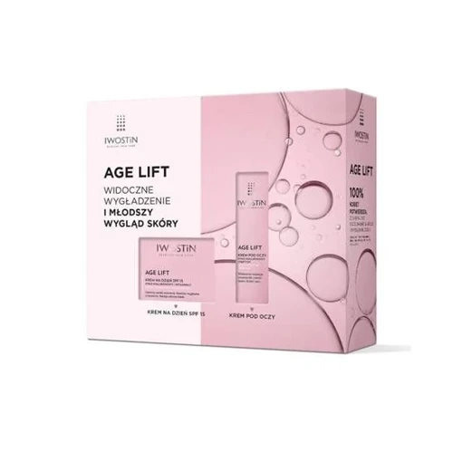 Iwostin Age Lift Zestaw Krem na dzień do skóry normalnej i mieszanej SPF 15, 50 ml + Krem pod oczy, 15 ml
