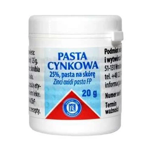 Hasco-Lek Pasta zinci 25% 20 g Pasta cynkowa Hasco