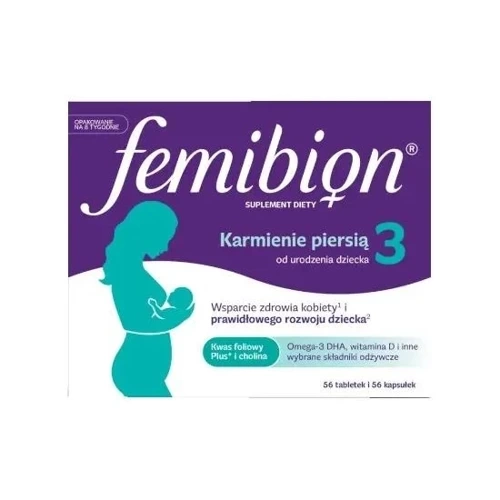 Femibion 3 Karmienie Piersią, 56tabl. + 56kaps.