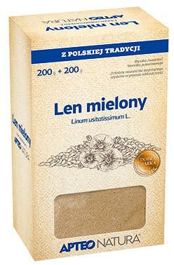 Synoptis PHARMA SP. Z O.O. Apteo Natura Len mielony 200 g + 200 g 3541941