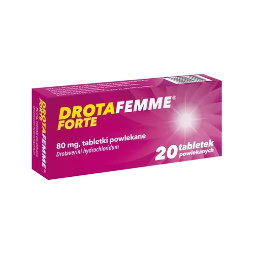 Sun-Farm SP. Z O.O. Drotafemme Forte 80 mg 20 tabletek powlekanych 3128341