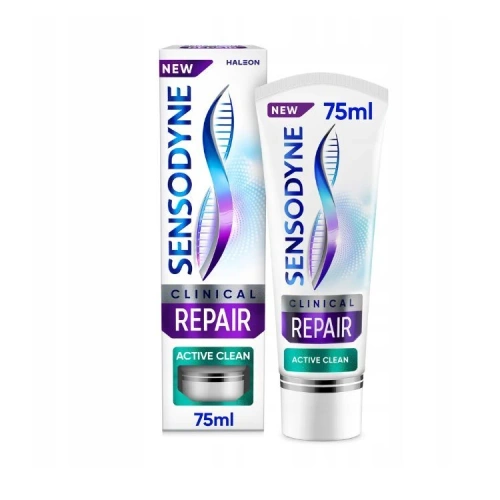 SENSODYNE Clinical Repair Active Clean pasta do zębów o działaniu wzmacniającym i chroniącym dziąsła 75ml