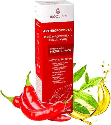 Neoclinic, ArthroFormuła, maść rozgrzewająca z kapsaicyną, 100 ml