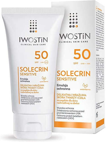Iwostin Solecrin Sensitive emulsja ochronna SPF50 100 ml 7083462