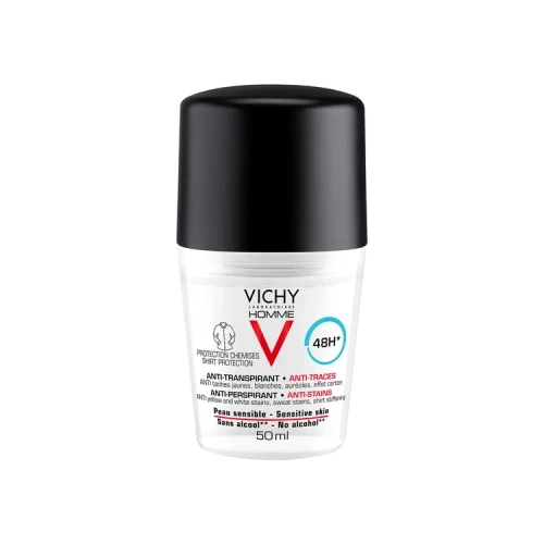 Vichy HOMME Antyperspirant w kulce dla mężczyzn przeciw plamom 48h 50 ml 7074112