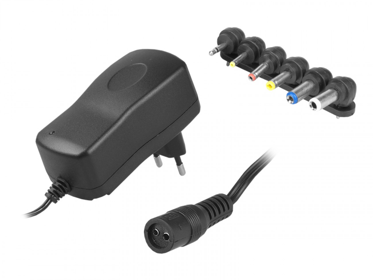 Zasilacz regulowany 3 V-12 V/2500 mA, 6 wtyków. MA G288