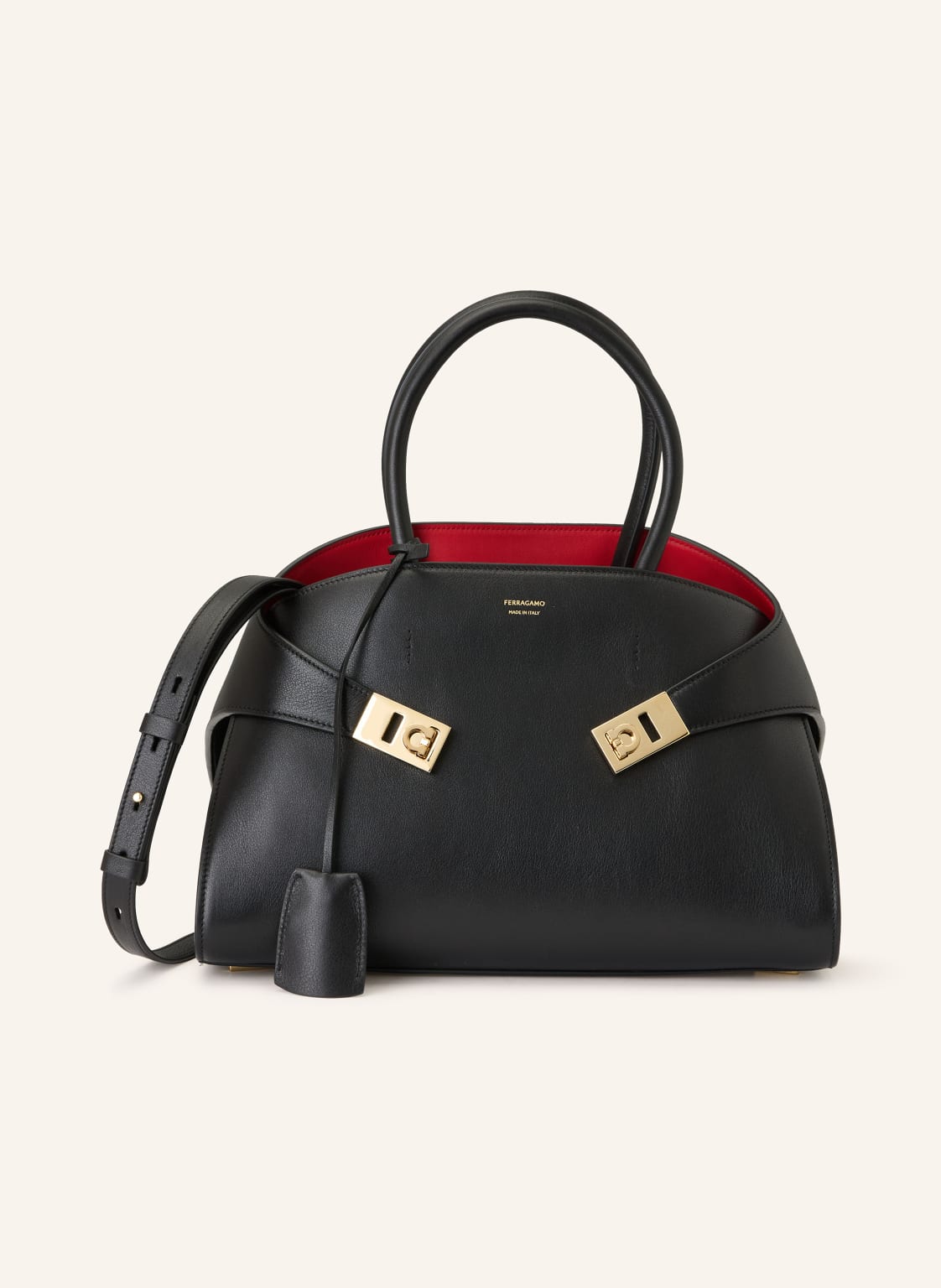 Ferragamo Torebka Hug schwarz