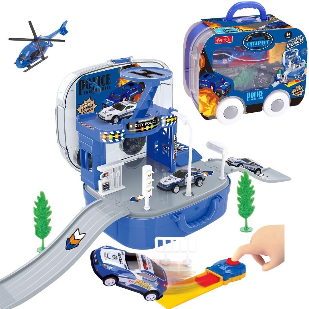 Policja zestaw w walizce - model lub pojazd