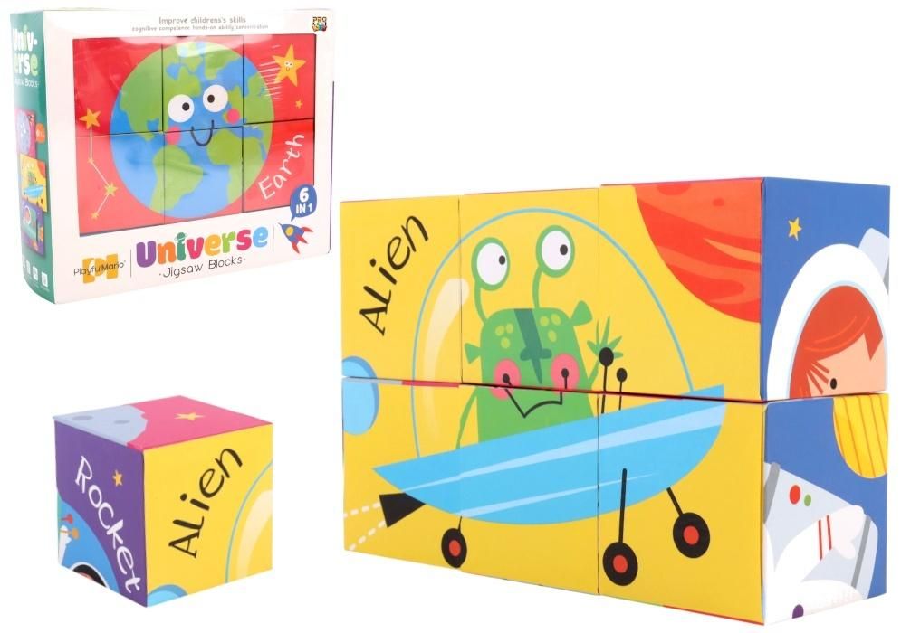Klocki puzzle dla dzieci 6el Mix Pro Kids - puzzle