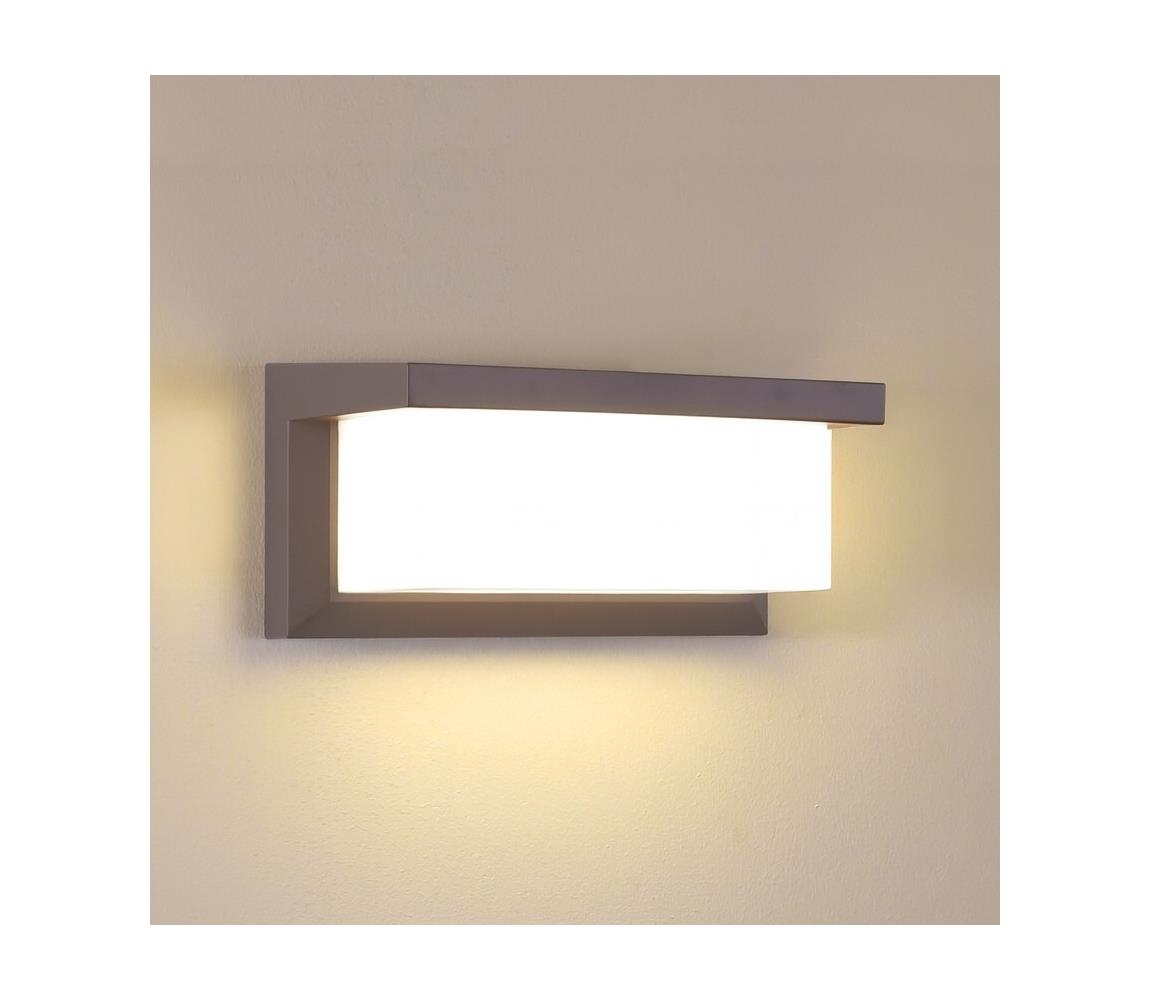 Brilagi - Zewnętrzny kinkiet LED BRICKY LED/12W/230V brązowy IP54