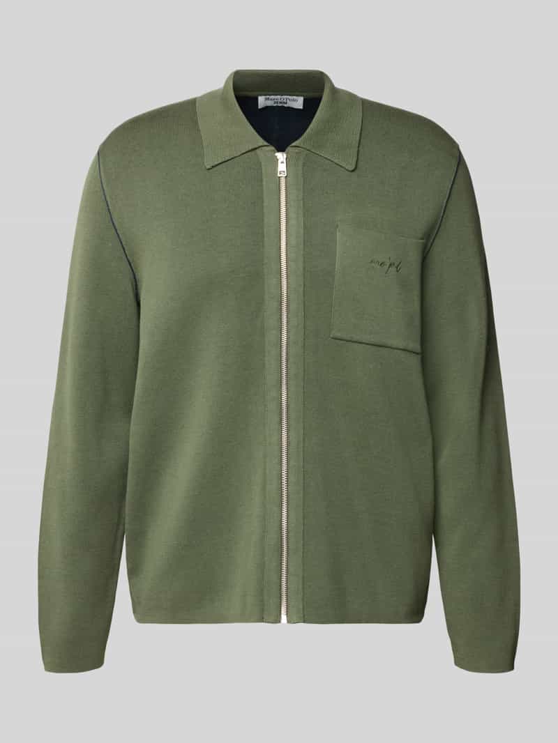 Kardigan o kroju regular fit z mieszanki bawełny