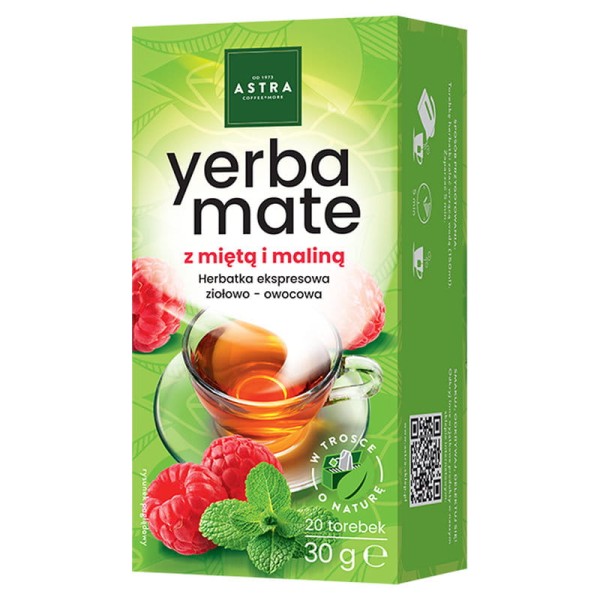 ASTRA YERBA MATE z Miętą i Maliną 20 torebek