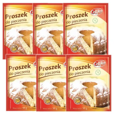 Celiko Proszek do pieczenia bezglutenowy Zestaw 6 x 30 g