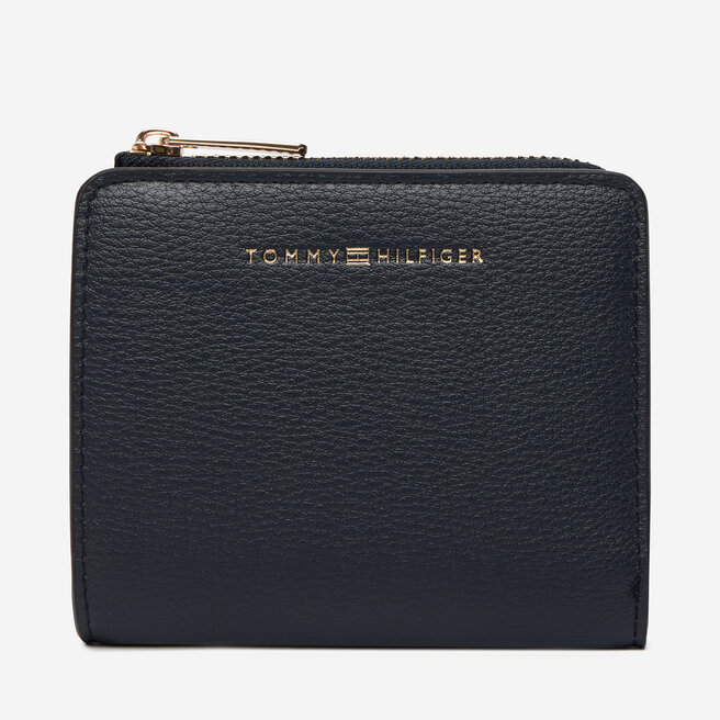 Portfel Tommy Hilfiger Th Flag Compact Za AW0AW18124 Granatowy