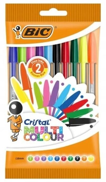 Długopis Cristal Multicolour 10 szt