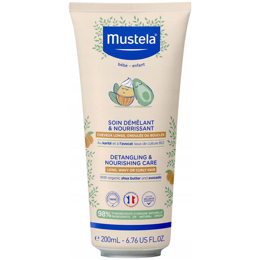 Mustela Bebe Enfant, odżywka ułatwiająca rozczesywanie włosów, 200 ml