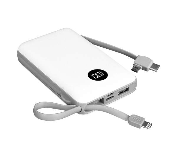 S-Link P102 10000mAh Wbudowany kabel 10W Biały