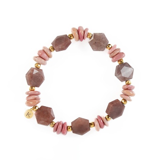 Bransoletka z kamieni nowych możliwości - Wersja Pozłacana